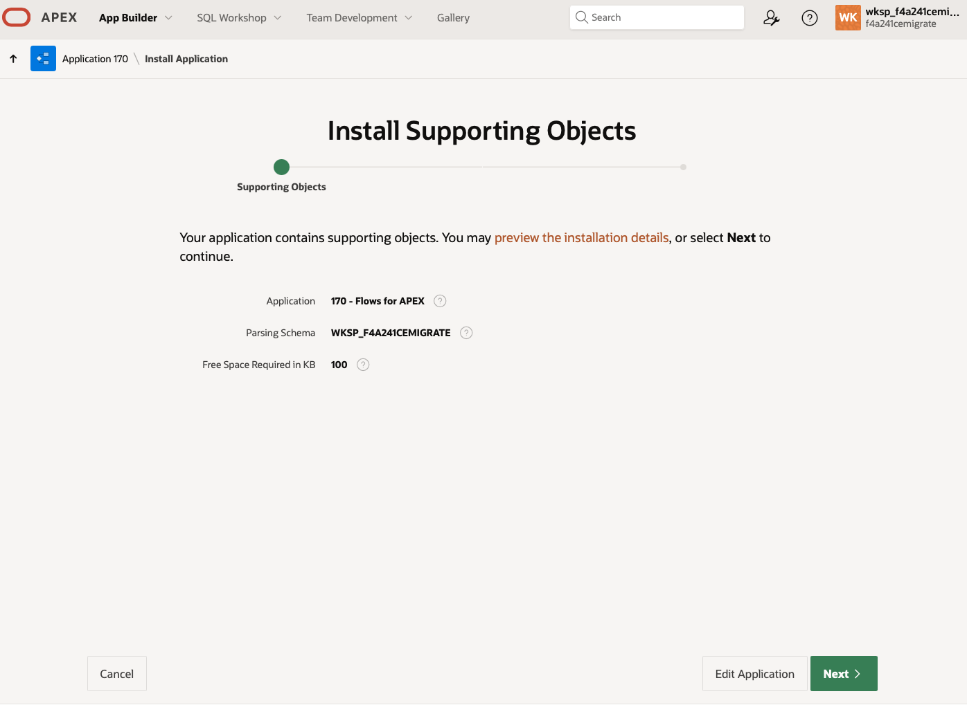 Install Packaged App - Supporting Objects